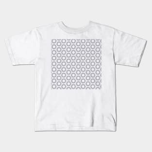 Grey circular pattern Kids T-Shirt